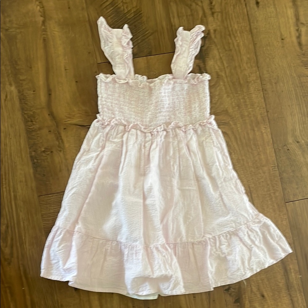 Janie and Jack Light Pink Ruffle Dress